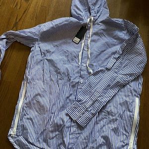 Carmar Striped Button Down Hoodie